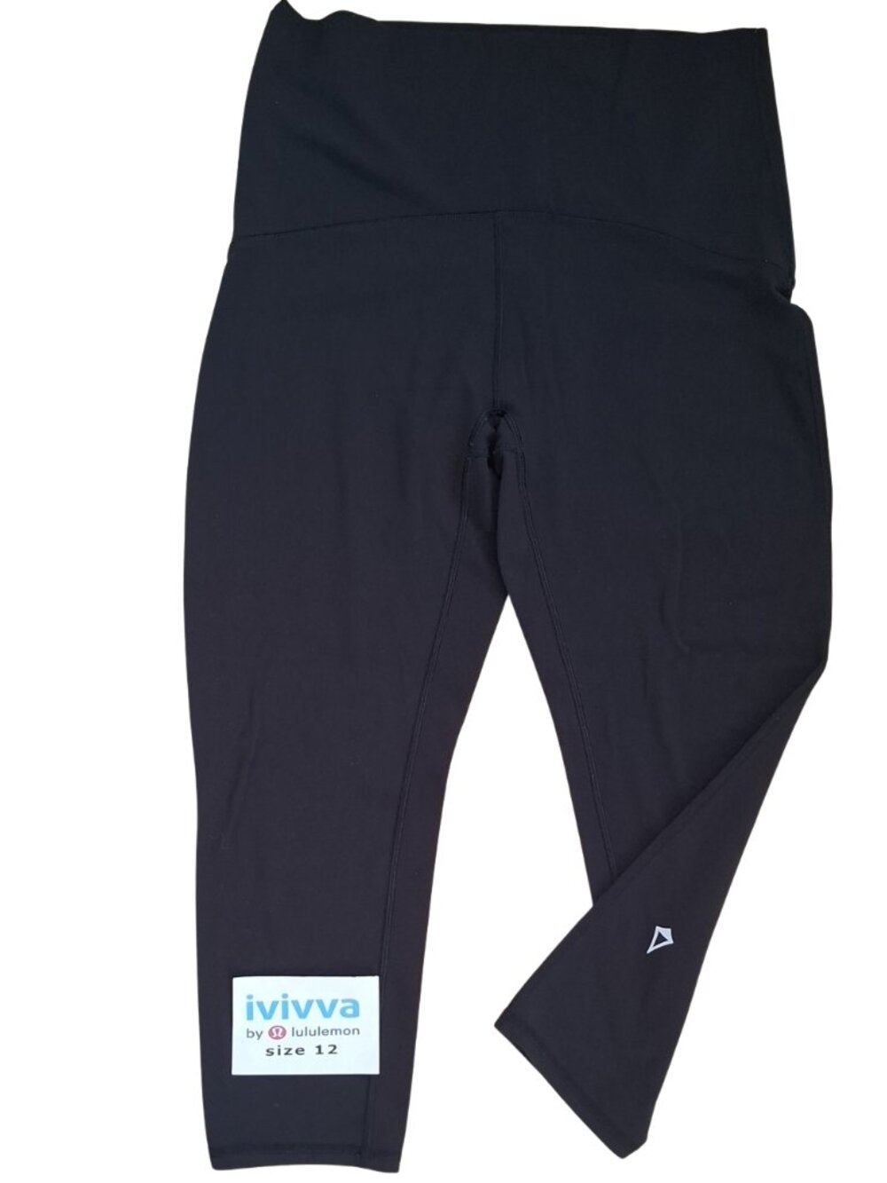 Ivivva Girl by Lululemon 🍋High Waisted Crop black nulu buttery soft size 12
